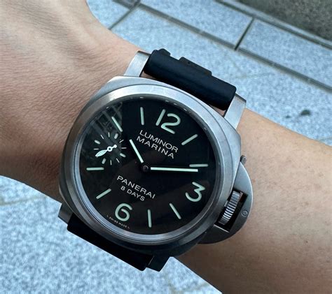 panerai luminor marina 8 days titanio|pam00564.